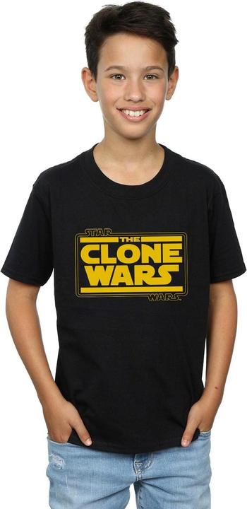 Immagine prodotto Star Wars Clone Wars Logo Maglietta Ragazzi (140, 146)
