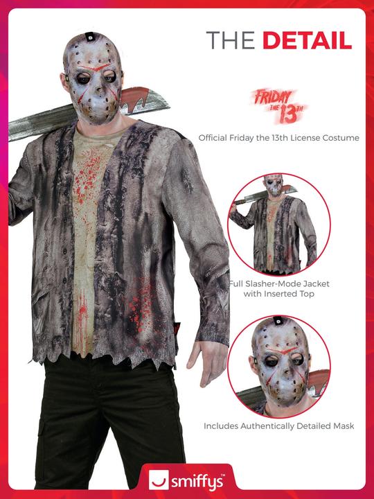 Produktbild Smiffys Freitag der 13. Jason Vorhees Kostüm (XL)
