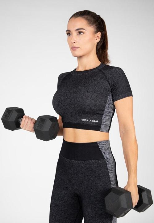 Actual product image Gorilla Wear Selah Seamless Crop Top - black (L)