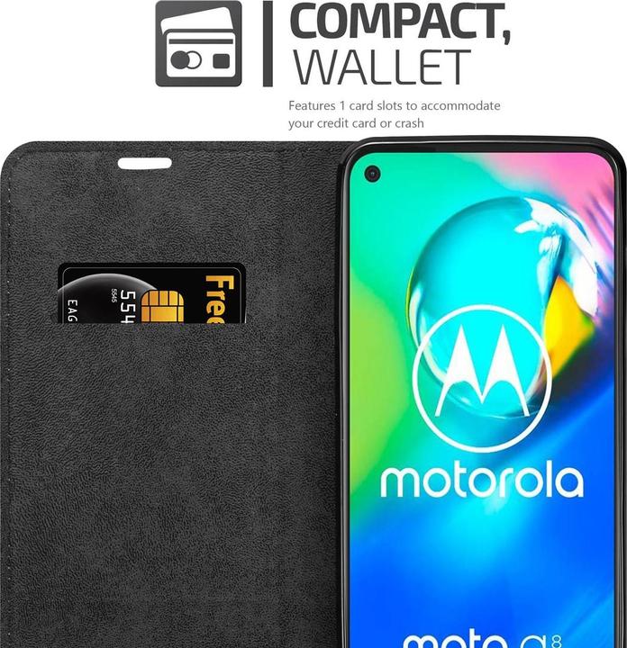 Produktbild Cadorabo Book Invisible Magnet Cover (Motorola Moto G8 Power Lite)