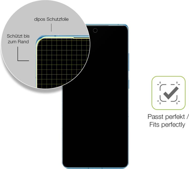 Actual product image Dipos Full Cover Screen Protector Matte (1 Piece, OnePlus 12R)