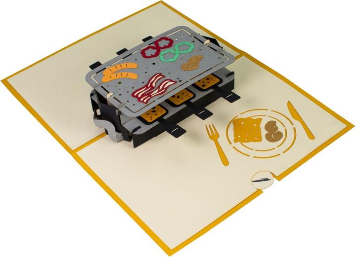 Immagine prodotto Hervorragend Carta raclette 3D pop-up (1 pz.)