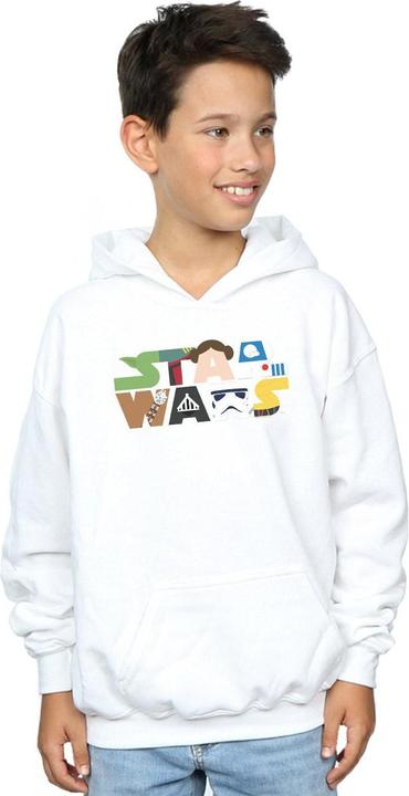 Actual product image Star Wars Boys Character Logo Hoodie (116)