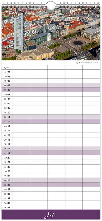 Actual product image Kalender Familienplaner Leipzig 2026 (No binding, German)