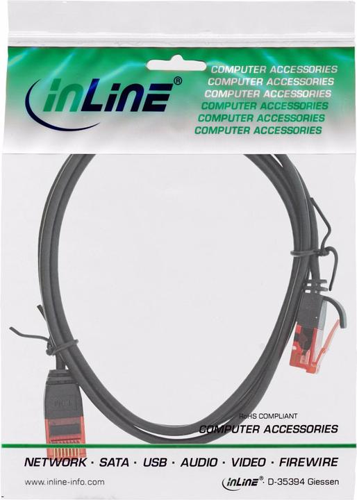 Image du produit InLine Câble de raccordement mince (U/UTP, CAT6, 7.50 m)