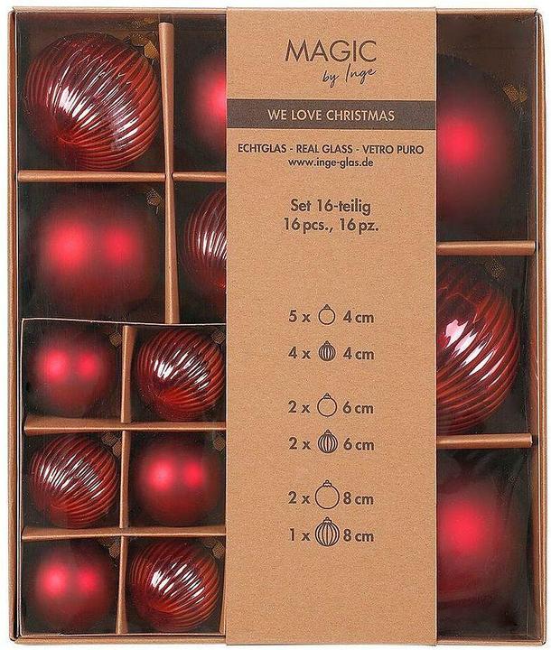 Image du produit Inge’s Glas Christmas Decor We Love Christmas (16 -pièce)