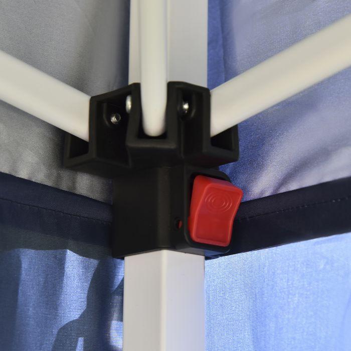 Produktbild Swisshandel24 Faltpavillon 2x2m 4 Seitenwände mit Fenster Tür mit Reissverschlus inkl. Heringe Abspannseile Metall (200 cm, 200 cm)