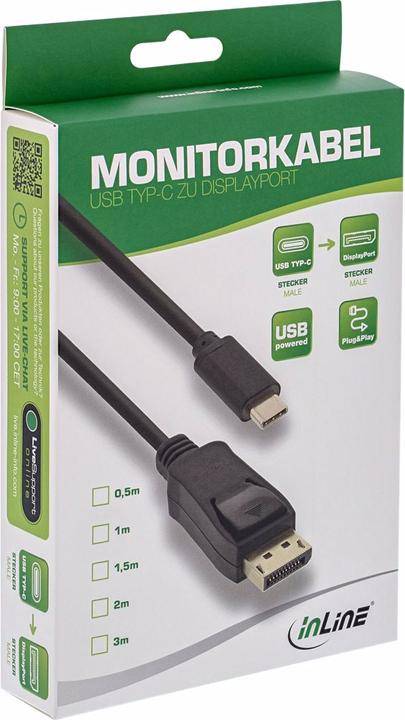 Produktbild InLine USB Display Kabel (USB Typ-C, 200 cm)
