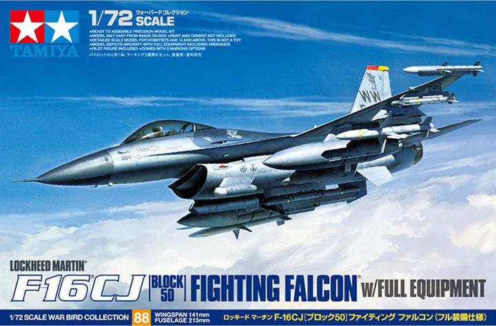 Actual product image Tamiya Lockheed Martin F-16 CJ