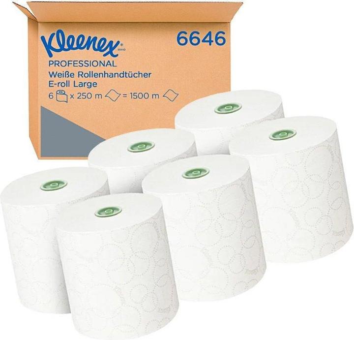 Actual product image Kimberly-Clark Kleenex paper towel rolls 1-ply white (6 x)