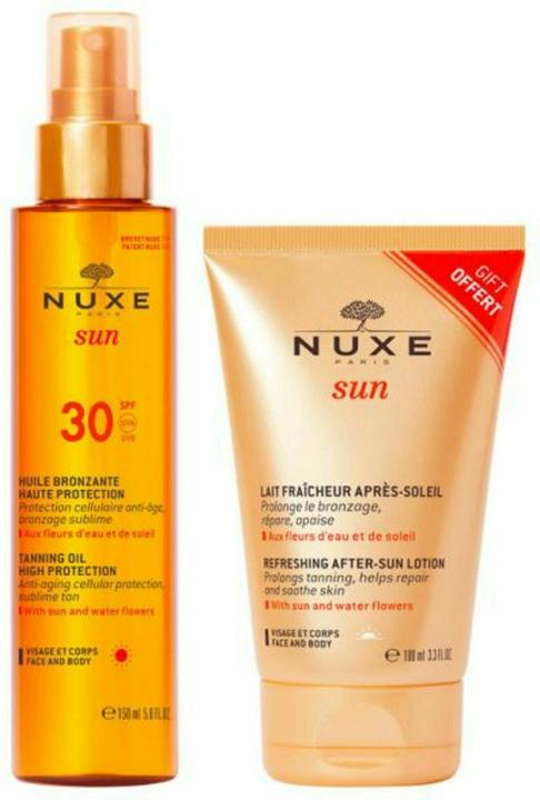 Produktbild Nuxe Sun - Huile Bronzante SPF30 + Lait Après Soleil Set (Gel, 150 ml)