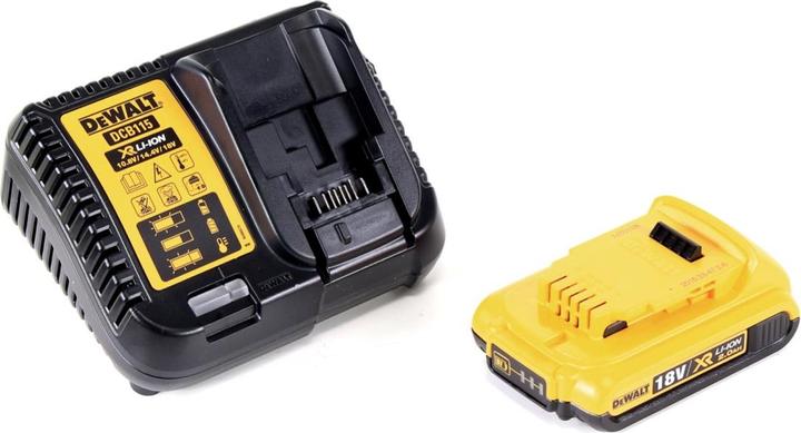 Produktbild DeWalt DCC 018 N Akku Luftkompressor 18V 11bar KFZ + 1x Akku 2,0Ah + Ladegerät (11 Bar, 14.70 l)