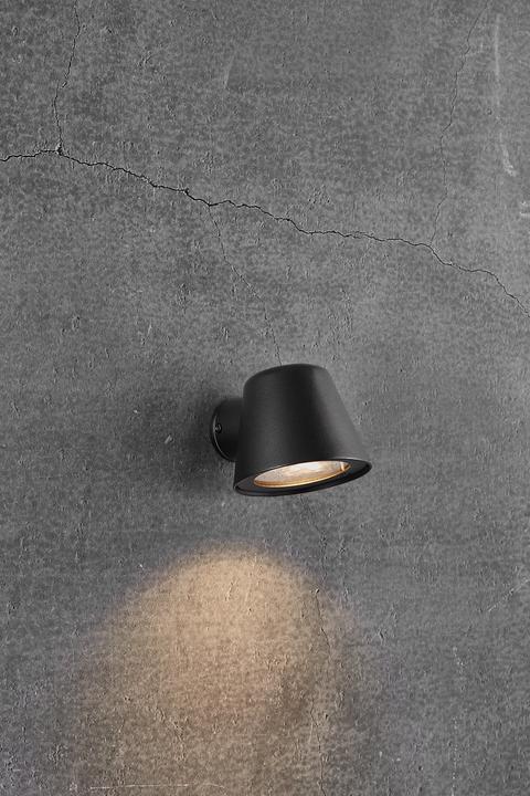 Produktbild Nordlux Aleria, Wandleuchte, Schwarz (GU10, IP44)