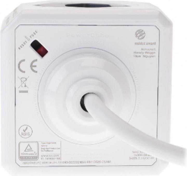 Produktbild Allocacoc PowerCube Extended S+ (4 x, Typ 13, USB-A, 1.50 m)