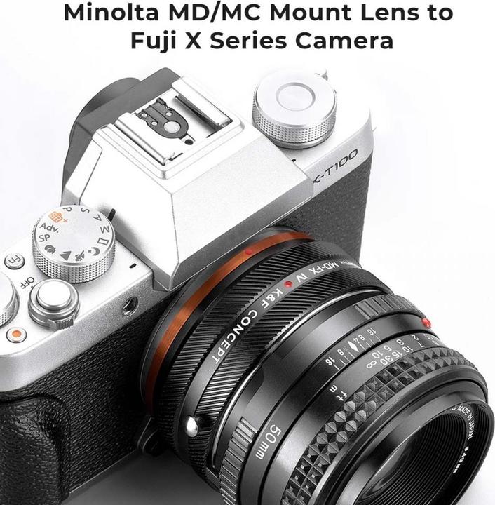 Produktbild K&F Concept High Precision lens adapter, matte paint, orange, MD-FX IV PRO