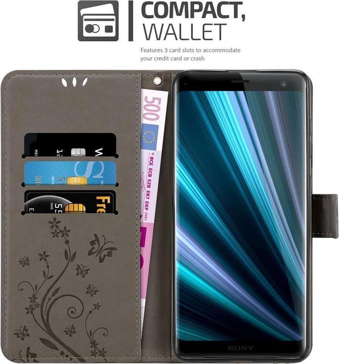 Image du produit Cadorabo Couverture du livre de fleurs (Sony Xperia XZ3)