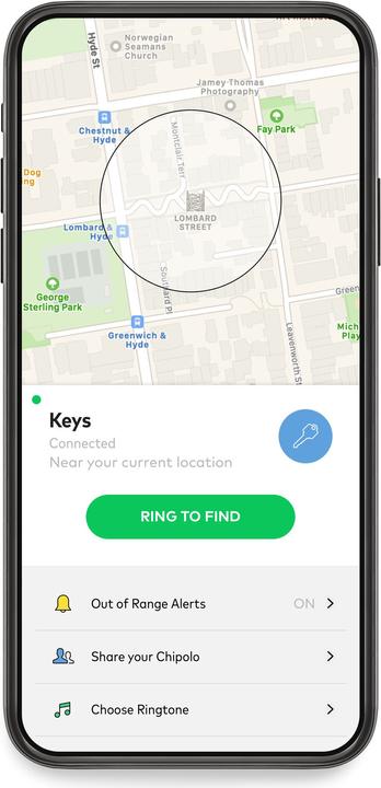 Actual product image Chipolo One (iOS, Android)