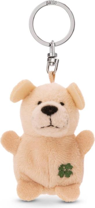 Magni NICI Schlüsselanhänger Hund beige mit Kleeblatt 5cm