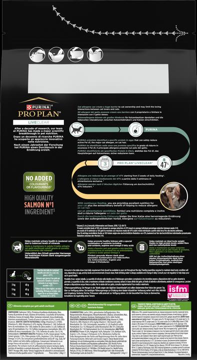 Produktbild Pro Plan Liveclear Sterilised (Adult, 1 Stk., 1400 g)