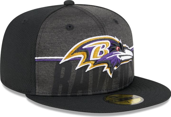 Actual product image New Era 59Fifty Fitted Cap - NFL TRAINING Baltimore Ravens (7 1/8)
