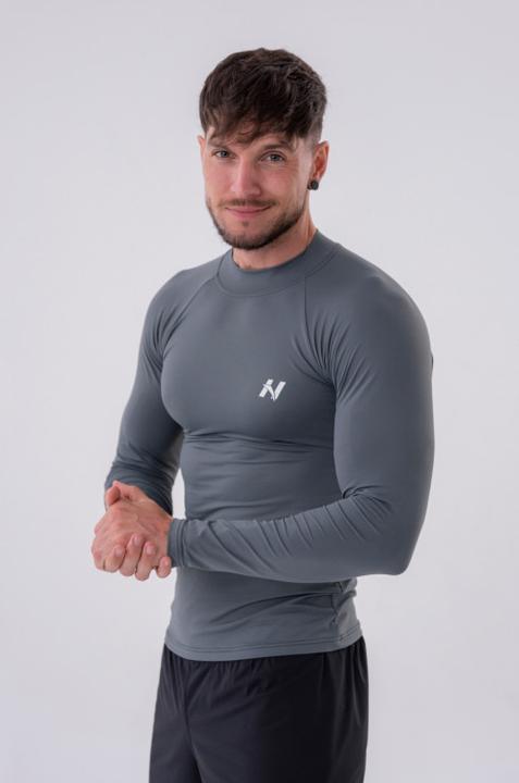 Image du produit Nebbia T-shirt fonctionnel à manches longues "Active" 328 gris (M)