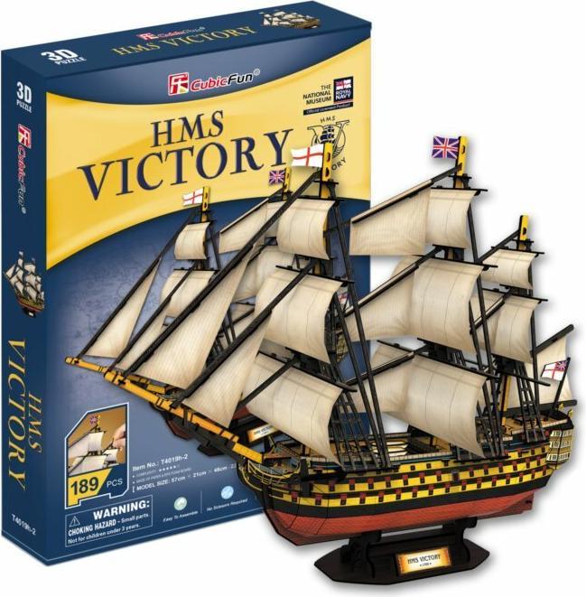 Actual product image Cubicfun 3D puzzle game HMS Victory (189 pieces)