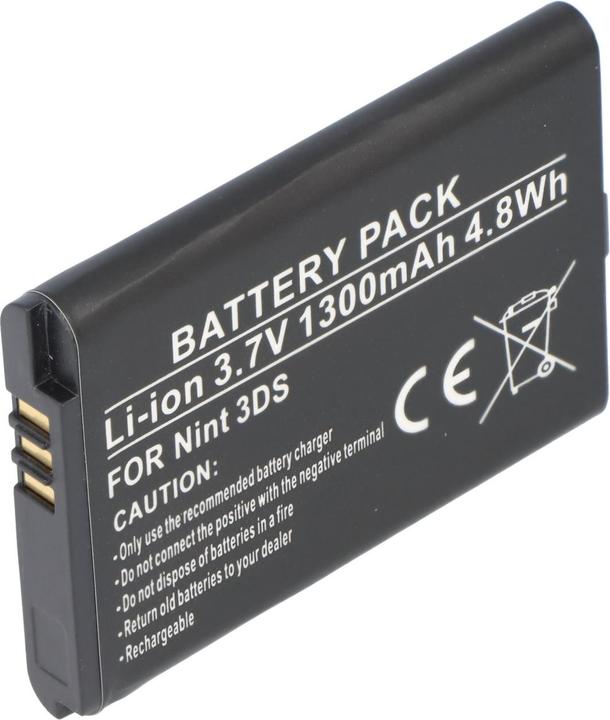 Actual product image AccuCell Akku Nintendo 3DS, CTR-001, CTR-003, C/CTR-A-AB, MIN-CTR-001 (1 pcs., 1300 mAh)