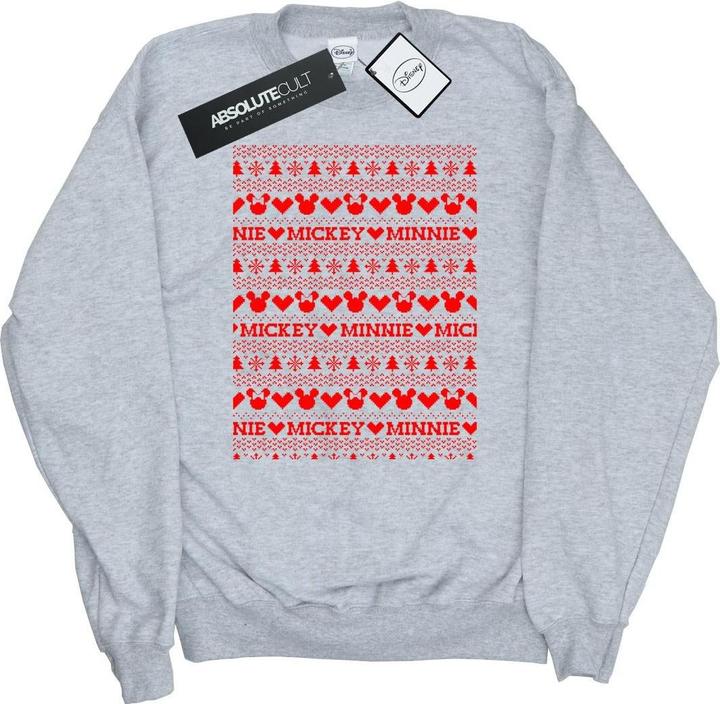Image du produit Disney - Sweat MICKEY AND MINNIE CHRISTMAS FAIR ISLE - Homme (M)