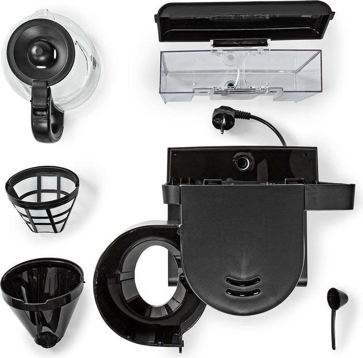 Actual product image Nedis Coffee maker max. capacity: 1.5 l Number of cups at once: 12 Keep warm Switch on timer