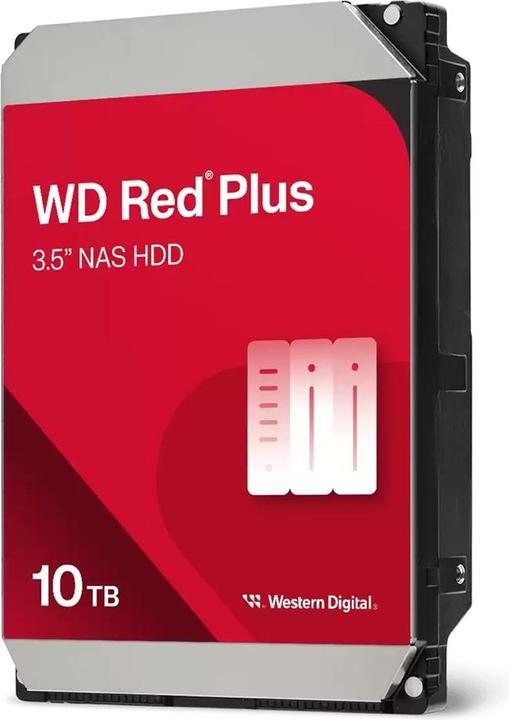 Produktbild WD Red Plus 10TB SATA 6Gb/s 3.5inch HDD (10 TB, 3.5", CMR)
