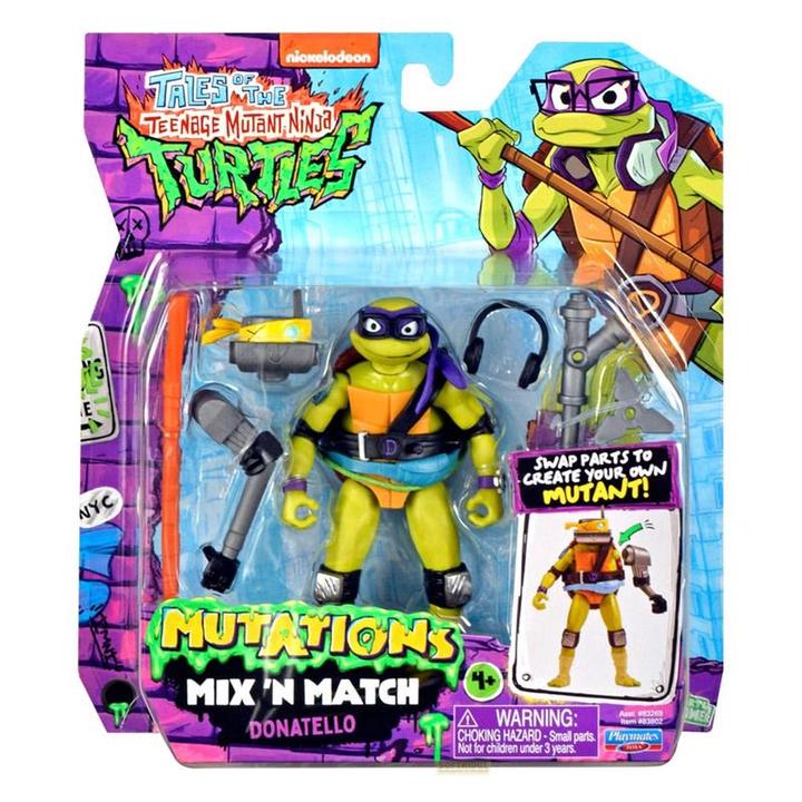 Produktbild Playmates Teenage Mutant Ninja Turtles: Mutations Mix and Match, 4.5-Inch, Donatello Basic Action Figure, Mix