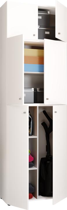 Actual product image VCM Holz Besen Putzschrank Lona mit Drehtüren Aufsatz (70 x 39 cm)