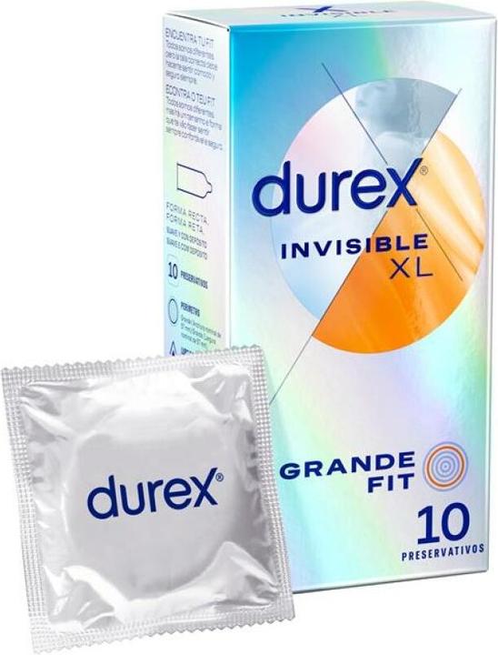 Produktbild Durex Kondome Unsichtbar XL 10ud (10 Stk.)