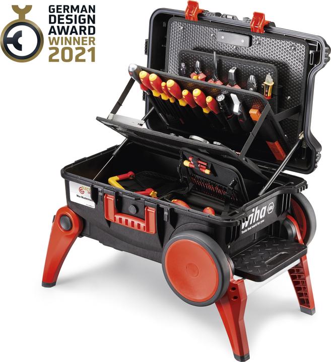 Image du produit Wiha Mallette à outils XXL III electric I 104 pcs. I Mallette à outils pour électriciens I Boîte à outils (106 pièces)