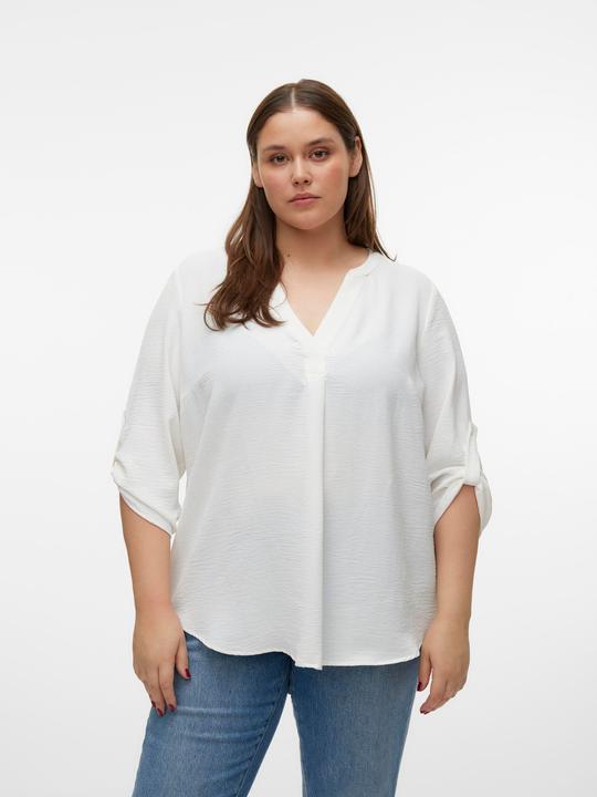 Produktbild Vero Moda Normal geschnitten V-Ausschnitt Curve Umgeschlagene Ärmelbündchen Top Top (48)