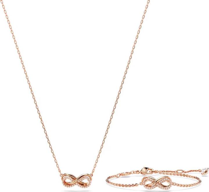 Image du produit Swarovski Hyperbola Set Infinity Blanc Or rose (Métal Swarovski)