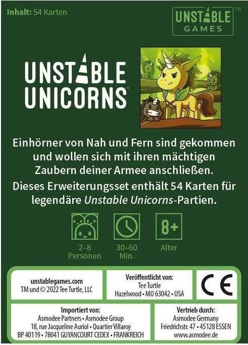 Actual product image Unstable Games Unstable Unicorns - Legendary Unicorns, for 2-8 players, from 8 years, DE expansion (German)