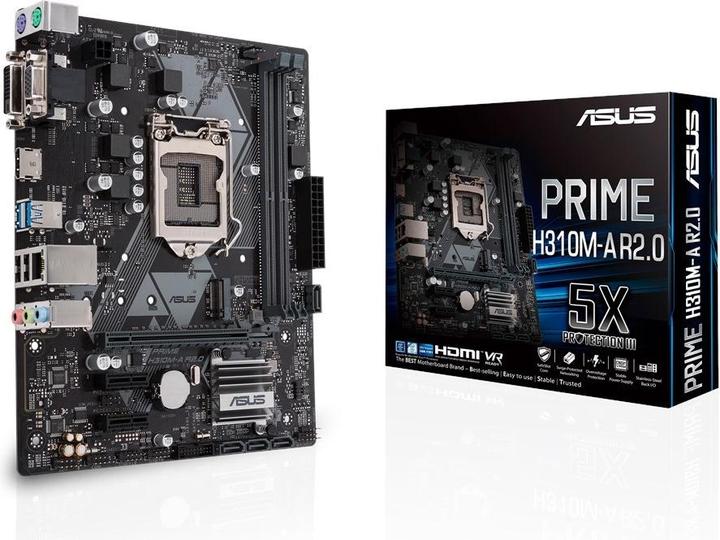 Produktbild ASUS PRIME H310M-A R2.0 S1151V2 MAT (LGA 1151, Intel H310, mATX)