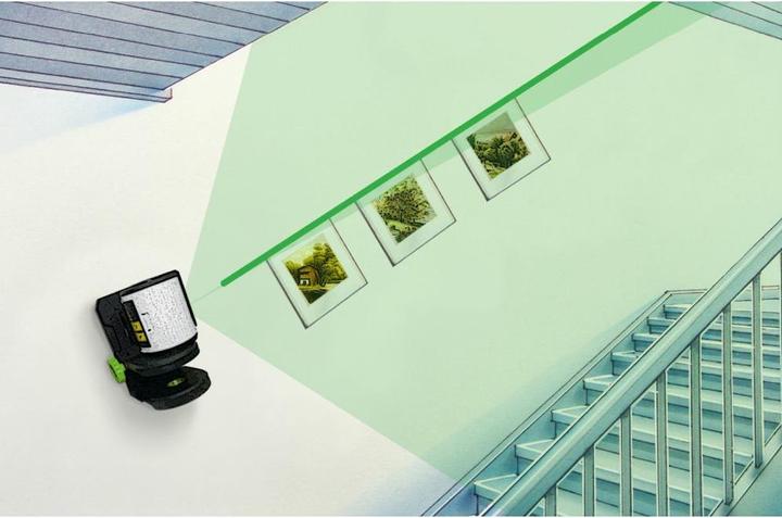 Actual product image Laserliner EasyCross-Laser Green Set Cross line laser self-levelling