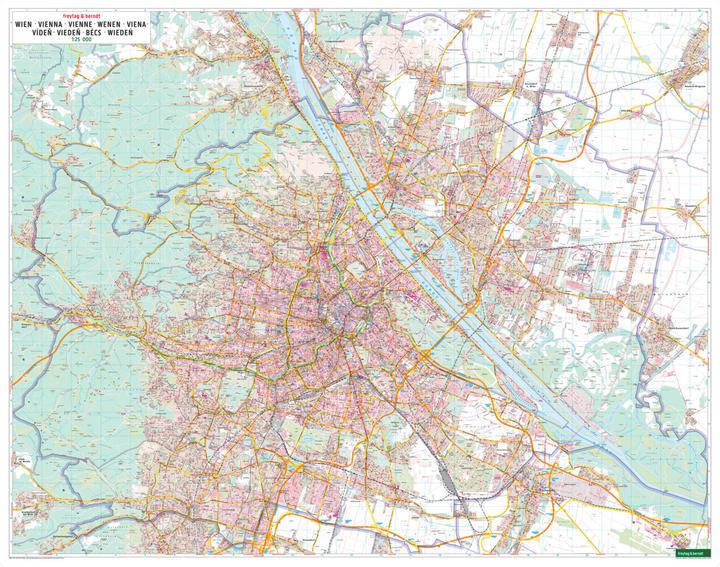 Produktbild Wien, Stadtplan 1:25.000, freytag & berndt