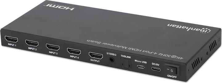 Immagine prodotto Manhattan Switch multiviewer HDMI 4K@30Hz a 4 porte