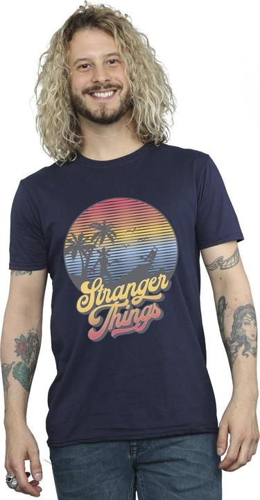 Actual product image Netflix Mens Stranger Things LA Gradient T-Shirt (4XL)