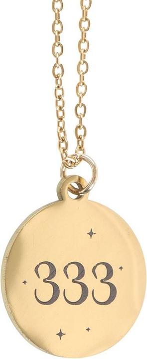 Actual product image Something Different 333 Support Angel Number Necklace (100% synthetic material)