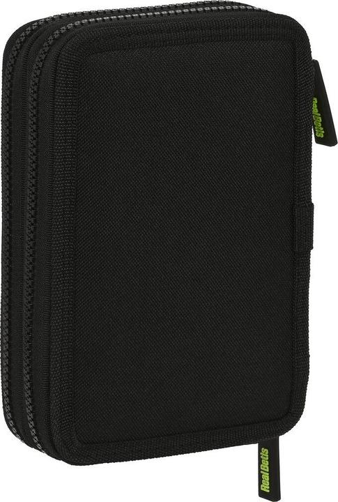 Produktbild Real Betis Balompié Doppel-Federtasche Schwarz Neongrün 12.5 x 19.5 x 4 cm (28 Stücke)