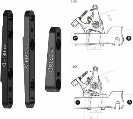 Image du produit Tektro flat mount 160 f-6