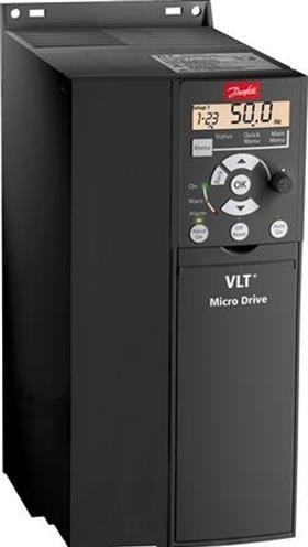 Danfoss Frekvensomformer MicroDrive FC51 3x400VAC uden display, med bremsechopper 7,5kW, 15,5A, IP2