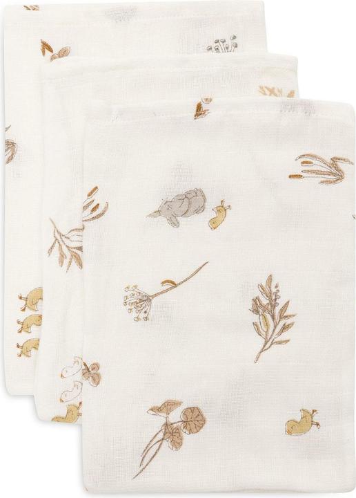 Actual product image Jollein Baby flannel set of 3 15 x 20 cm, Riverside white