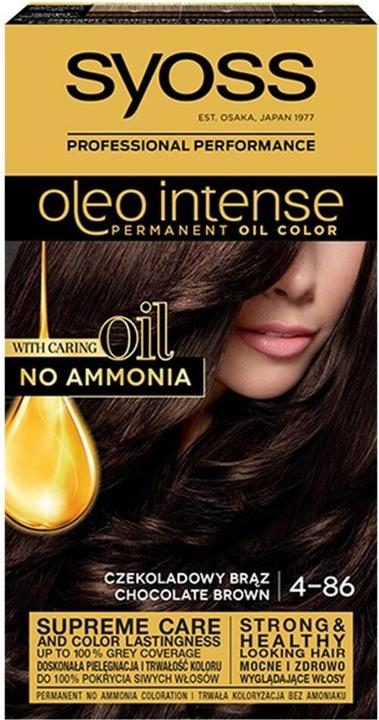 Syoss Oleo Intense Hair Dye 4-86 Chocolate Brown (4-86 Chocolate Brown)