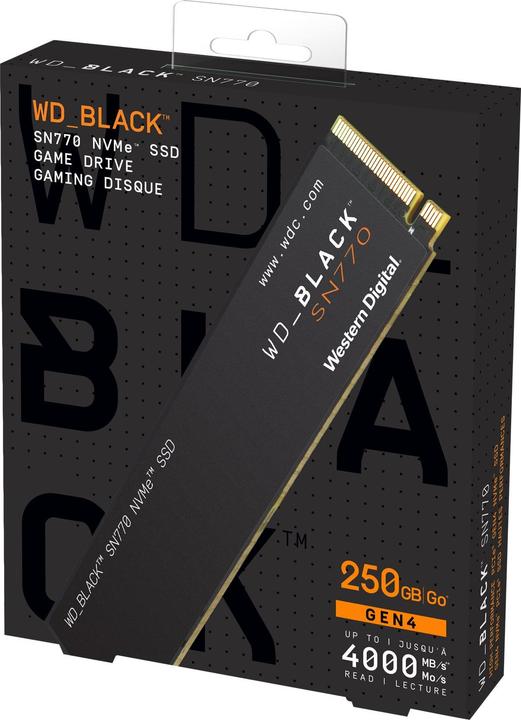 Actual product image WD Black SN770 (250 GB, M.2 2280)