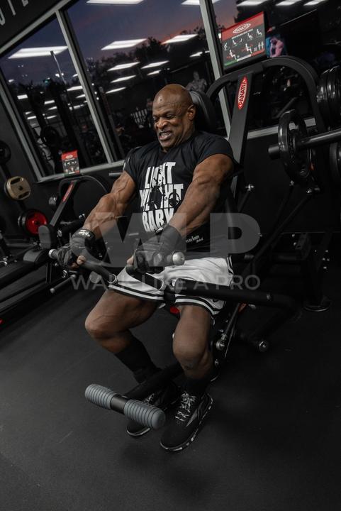 Actual product image Schiek Ronnie Coleman Leather Lifting Gloves Black (M)